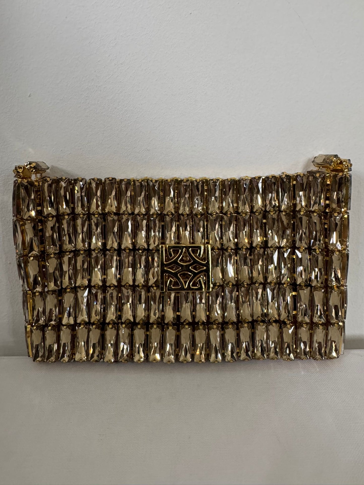 Golden Hour – Gold Crystal Clutch