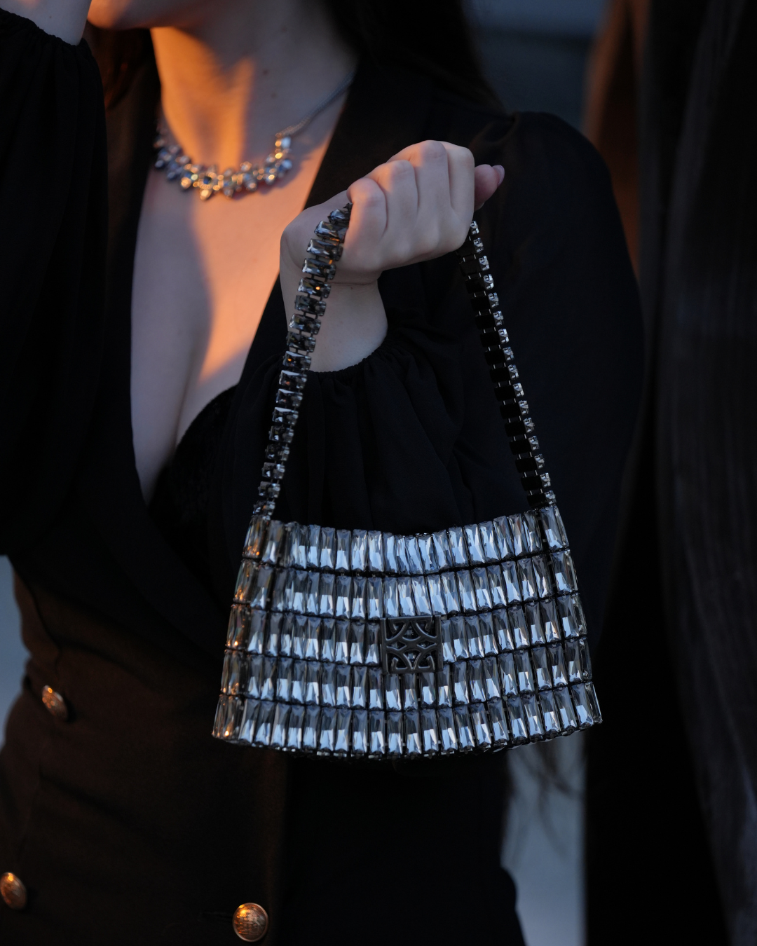 Crystal Noir – Black Crystal Clutch